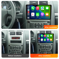 MEKEDE MS caméra de voiture sans fil 360 lecteur multimédia de voiture android 2 din pour Peugeot 407 2004-2008 accessoires de voiture écran tactile