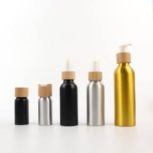 <span class=keywords><strong>Aluminium</strong></span> Flessen 30 Ml 50 Ml 100 Ml 150 4Oz 200Ml 250 Ml 5 Oz Lege Mat Zwart Wit Metalen Flesspuitpomp Met Schroefdop - Product Image 5