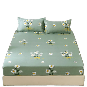 Drap-housse le plus vendu, respirant, toutes saisons, style moderne, drap-housse pour adultes, 100% coton, draps-housses pour usage domestique - Product Image 1