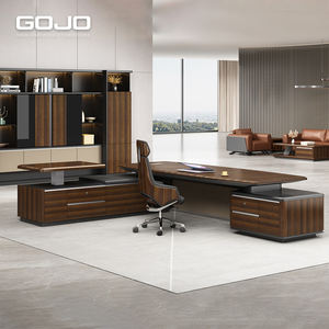 โต๊ะทำงานผู้บริหารรูปตัวแอล ดีไซน์ทันสมัย คุณภาพสูง ทำจากไม้ เฟอร์นิเจอร์สำนักงานเชิงพาณิชย์ พร้อมตัวเลือกปรับระดับความสูงตามหลักสรีรศาสตร์ โต๊ะผู้บริหารสำหรับสำนักงาน - Product Image 3