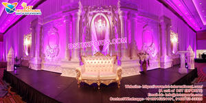 Decoración de Escenario con Temática de Bodas Modernas de las Noches Mágicas de Arabia, Material de Fibra de Vidrio, Diseño Portátil para Recepciones de Bodas Reales - Product Image 2