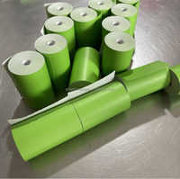 Rollo de Etiquetas de Papel Cromado Semibrillante de Alta Adhesión, Impresión Personalizada de Códigos de Barras, Etiquetas para Cajas de Envío para Impresora de Transferencia Térmica