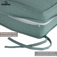 Ventes chaudes de remplacement étanche patio siège profond extérieur jardin métal chaise berçante coussin