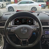 Monitor Digital para Automóvil de 12.3 Pulgadas, Plug-And-Play, con Temperatura del Aceite y TPMS, Color Negro, Instalación Directa para VW Bora 2016-2018