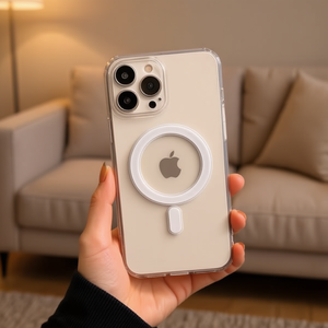 Custodia magnetica trasparente antiurto per iPhone 15 DAM - Product Image 2