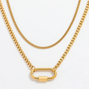 Collana <span class=keywords><strong>Swarovski</strong></span> ad Alta Conversione, Finitura Satinata Squisita, Struttura Delicata a Catena a Spiga - Product Image 1