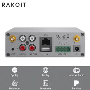 Rakoit-miniamplificador de audio profesional para cine en casa, mezclador de potencia de alta calidad con sonido estéreo y bajos auditivos, A50 +