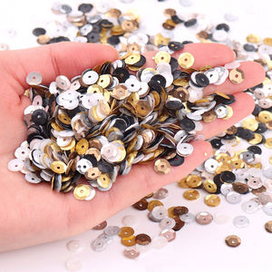 Lentejuelas OPP fábrica de bolsas sueltas a granel para manualidades DIY bordado glaseado colores Camber cóncavo lentejuelas 6mm Imagen 10 bolsas PVC,PVC - Product Image 1