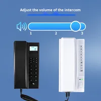 VIDEW Interphone téléphonique sans fil Appel vocal bidirectionnel Affichage LCD Smart App Activé Matière plastique Bureau Hôtel Interne