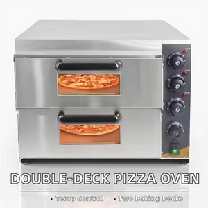 <span class=keywords><strong>Four</strong></span> à pizza électrique double étage pour <span class=keywords><strong>boulangerie</strong></span>, équipement de cuisson industriel et commercial pour pizzas, pains et gâteaux - Product Image 3