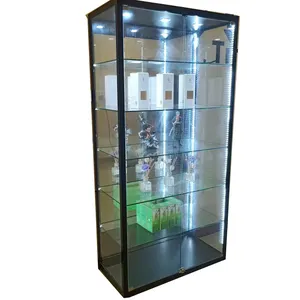 Full Vision Led Toy Display Cabinet Aluminium Alloy Showcase With Spot Light