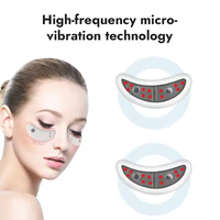 Patch de beauté intelligent anti-âge pour les yeux et la peau, micro-courant, vibration rouge, atténue les ridules, équipement de massage professionnel