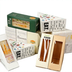 Caja Triangular Biodegradable Desechable para Alimentos, Favorita de los Clientes, con Logotipo Impreso en Serigrafía - Product Image 3