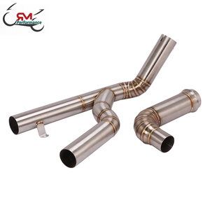 Silenciador de tubo de enlace medio para motocicleta, tubo de escape extraíble, doble salida, para <span class=keywords><strong>KTM</strong></span> <span class=keywords><strong>1290</strong></span> Super Duke R <span class=keywords><strong>2014</strong></span> 2015 2016 - Product Image 3