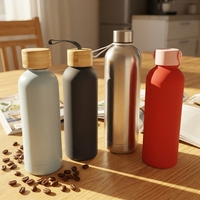 Termo de Acero Inoxidable Aislado de 17oz/500ml, Botella de Agua Personalizada Libre de BPA, Termo de Doble Pared con Aislamiento al Vacío