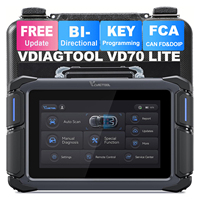 Máquina de Programación de Llaves de Auto VDIAGTOOL VD70Lite para Todos los Autos, Escáner de Diagnóstico con Actualización Gratuita de por Vida, Stock Local en EE. UU.