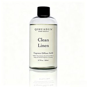 Recharge de diffuseur à bâtonnets en lin naturel écologique longue durée, <span class=keywords><strong>parfum</strong></span> coton frais, pour salon, chambre, salle de bain, buanderie - Product Image 4