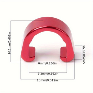 Sun Yat-sen University C Type Aluminum Alloy Cable Clip For <b>Bicycle</b> <b>Frame</b> Hose Fixing U Shape Wire Holder Multi Color - Product Image 4