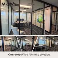 Système de cloisons de bureau en verre M&W, panneaux en bois, poste de travail modulaire, salle de réunion, bureau privé, solution de mobilier de bureau à plan ouvert