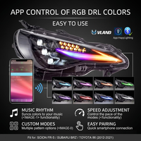 Phares LED RGB VLAND pour Toyota 86 GT86 Subaru Brz Scion Frs 2012 2013 2014 2015 2016 2017 2018 2019 2020 2021