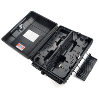 Boîtier de distribution de fibre optique 1:32 type cassette, 48 cœurs, extérieur IP65, FTTH, FAT, noir