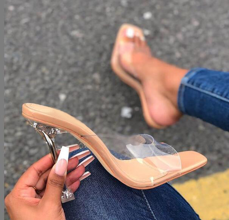 Eilyken Summer Slippers Crystal Open Toe Perspex High Heels Crystal Women  Transparent Pumps Ladies Shoes Heeled Sandals - Buy Slippers For Women  Women Slippers Slippers For Women New Styles,Summer Slippers Women 2023
