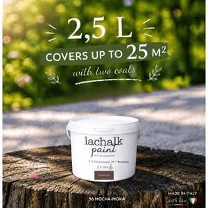 56 MOCHA 25 lt LaChalk the evolution of <b>chalk</b> paint Where <b>chalk</b> meets resin: Hybrid <b>Chalk</b> Resin Paint made in Italy - Product Image 2