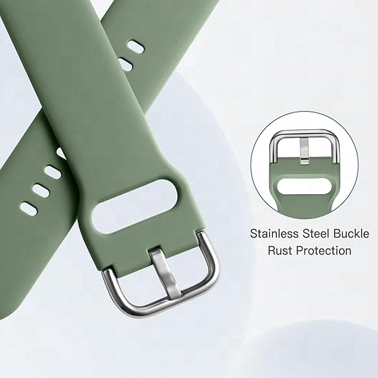 Wholesale Silicone Sport Watch Strap for Watch 4/5/6 Active S3 S2 for Watch Snap Buckle Comfortable Breathable Bands