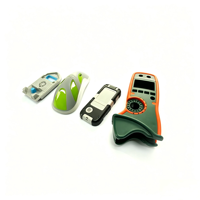 Servizio di Stampaggio a Iniezione OEM ODM Personalizzato per Parti in Due Colori con Sovrastampaggio TPE su Componenti in Plastica ABS PC