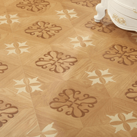 Parquet géométrique à clipser SPC, revêtement de sol décoratif personnalisé en pierre plastique pour la rénovation intérieure des halls et des boutiques