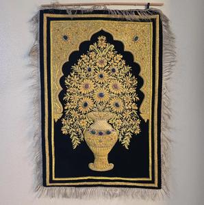 งานปักมือแบบอาหรับลายทองคำ งานปักผนังแบบอาหรับลายทองคำ ผลิตในอินเดีย ขายดีที่สุด - Product Image 3