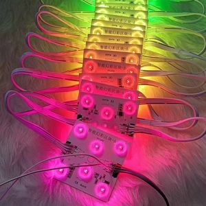 Módulo de Luz LED Inteligente RGB SMD3030 de 24 V CC, 6 LED por Placa, 68 x 68 mm, 4 W, Blockchain, IP20, Lente de Reflexión Difusa, Luz para Letreros - Product Image 1