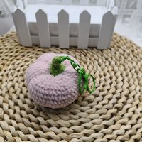 Hete Aanbieding Handgemaakte Gehaakte Fruit Amigurumi, Wolgebreide Aardbei, Sinaasappel, Appel, Perzik, Druif Ornamenten, Schattig Kawaii Decor