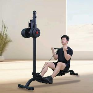 Máquina <span class=keywords><strong>de</strong></span> <span class=keywords><strong>remo</strong></span> con mancuernas ajustable en peso, dispositivo <span class=keywords><strong>de</strong></span> fitness con mancuernas hidráulicas <span class=keywords><strong>de</strong></span> doble paleta reductora <span class=keywords><strong>de</strong></span> grasa plegable - Product Image 1