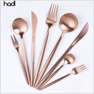 גואנגג 'ואו hdi ברמה גבוהה מלאה סט כלים סט נירוסטה סכו "ם מלון ומסעדה יוקרה בתפזורת ערב ערב ירוק מצופה - Product Image 4