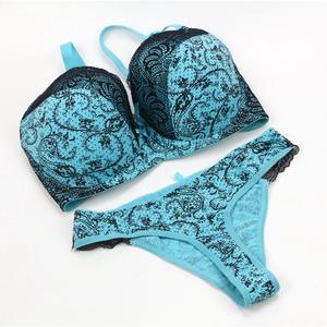 Soutien-gorge brodé sexy, grande taille, pour femmes, bonnet e, ensemble 2 pièces, gros seins, nouveauté - Product Image 3
