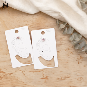 Pendientes de Clip con Cinco Flores y Diamantes de Imitación, Joyería de Aleación Linda para Mujer, Accesorio de Moda - Product Image 3