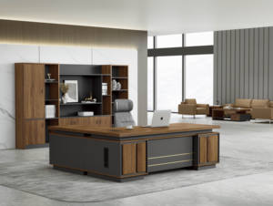 Mesa de oficina de negocios de lujo moderna: elegante diseño de estación de trabajo para las necesidades de muebles comerciales - Product Image 4