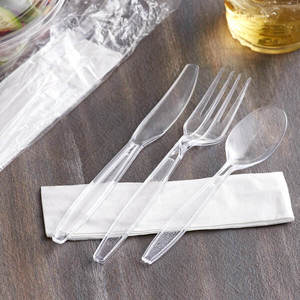 Cubiertos Desechables Compostables Personalizados de Venta Caliente: Cuchillo, Tenedor y Cuchara de Plástico PLA de Almidón de Maíz - Product Image 3