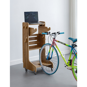 Gabinete de almacenamiento de madera personalizado DIY, Panel de diseño minimalista, muebles de sala de estar para el hogar, almacenamiento de bicicletas, almacén derribado - Product Image 5