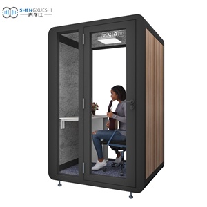 Nhà máy hạt gỗ cách âm Pod Acoustic điện thoại gian hàng tiếng ồn cách ly cabin làm việc cách âm phòng họp văn phòng Pods - Product Image 2
