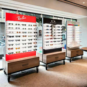 Custom LED Eyewear Sunglasses <b>Display</b> <b>Cabinets</b> | Eco-Friendly Optical Store Furniture Full Set | Modern Retail Shop Fit Solution - Product Image 1