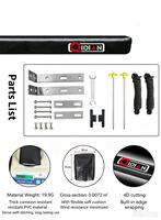 Hochfeste Auto-Dachseitenmarkise Wohnmobil-Markisen für Sprinter-Van mit Beleuchtung