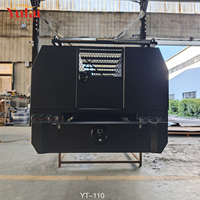 Boîte à outils latérale en aluminium et plateau pour camionnette double cabine avec accessoires, personnalisable