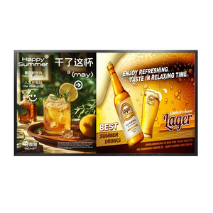 55 inch Full <span class=keywords><strong>HD</strong></span> tùy chọn treo tường Media Player màn hình quảng cáo hiển thị LCD Monitor <span class=keywords><strong>Android</strong></span> Màn hình máy nghe nhạc quảng cáo cho menu - Product Image 1
