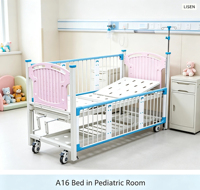 Lit d'hôpital intensif pour enfants Lisen, lit médical pédiatrique multifonctionnel avec certification CE ISO