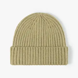2024 כובע YF מותאם אישית כובע כובעי צמר ריק ילדים כובעים חמים עיבוי אוזניים משובצות סרוג כובע חורף חם כובע וופל