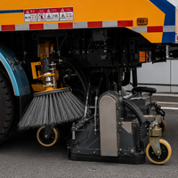 Camion balayeuse humide et sèche robuste SCDWES 180KW, largeur de balayage 3,5M, efficacité 95%, équipement de nettoyage des poussières pour routes municipales, garantie 1 an