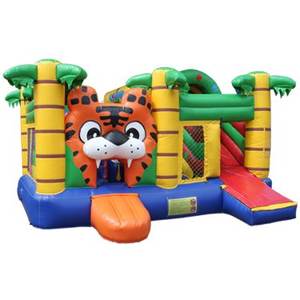 Inflatables <strong>Tiger</strong> Combo Bouncer Jungle <strong>Jumpers</strong> <strong>Tiger</strong> Animal Inflatable Bouncer Bounce House With Slide - Product Image 1