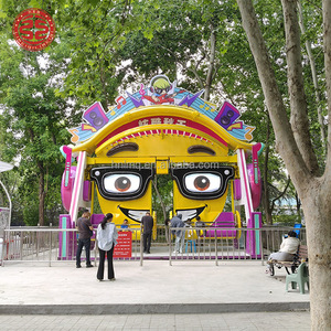 Manège à bascule mécanique ludique pour enfants, motif Smiley musical et animé, équipement de parc d'attractions et de terrain de jeux extérieur, direct usine - Product Image 2